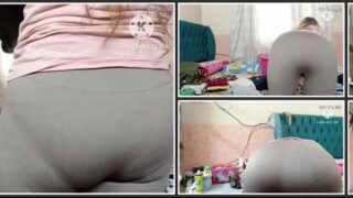 روتين سكس اليومي ساخن جدا ترتيب غرفة النوم بالنبطلون الاسترتش نااار